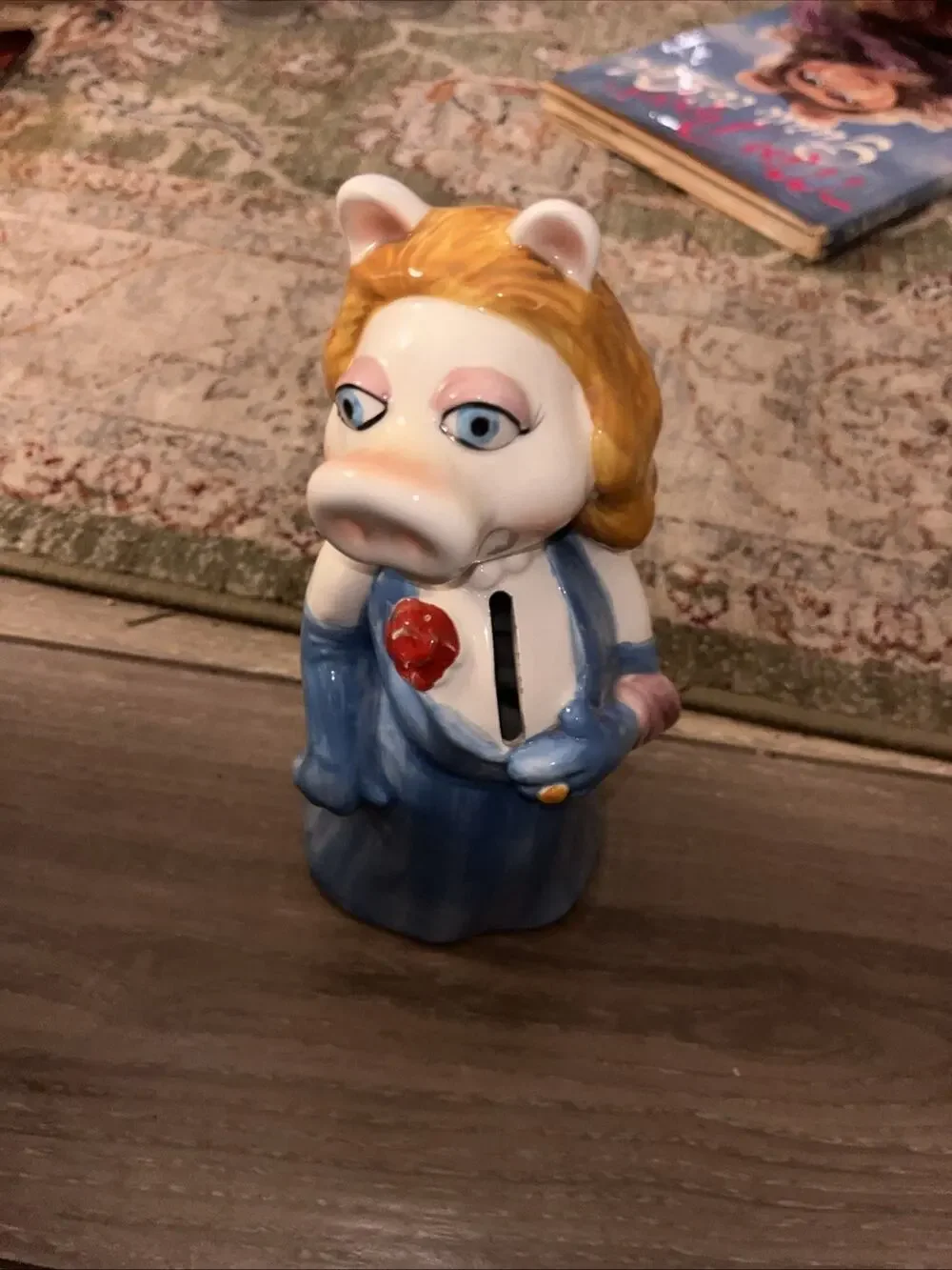Vintage Ms Piggy Ceramic Piggy Bank 2 Available